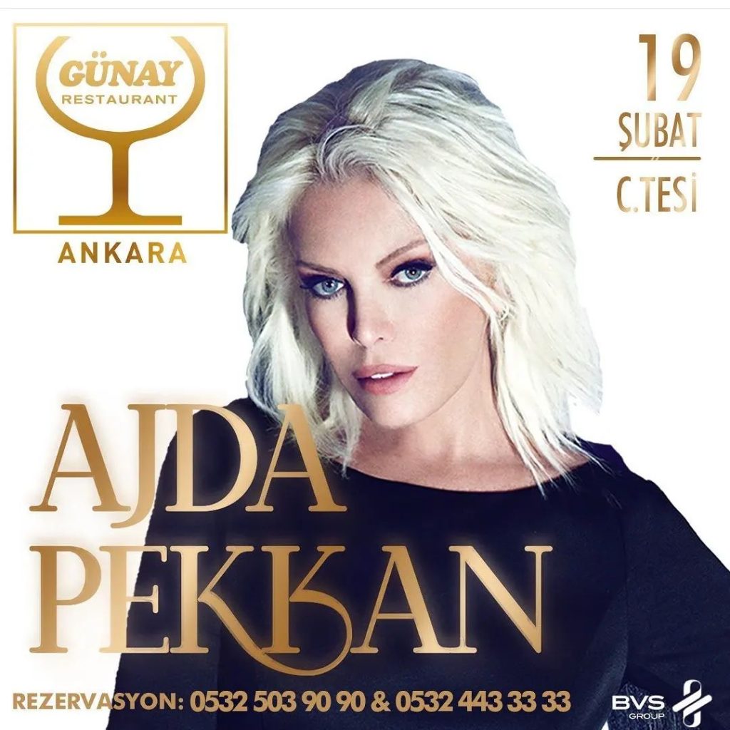 Ajda Pekkan Günay Ankara’da