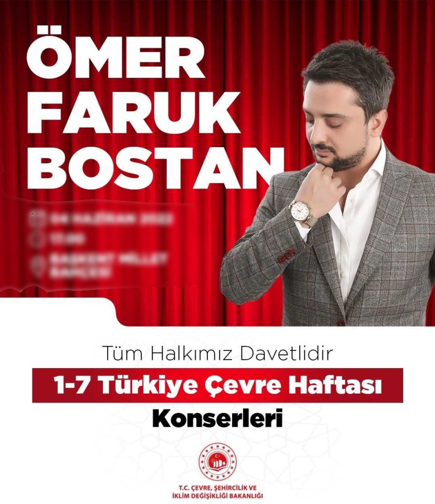 Türkiye Çevre Haftası Konserleri : Ömer Faruk Bostan Konseri (Ücretsiz)