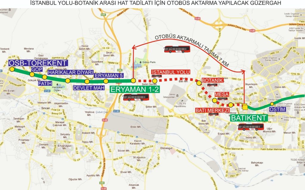 ANKARA METROSU’NDA ALTYAPI ÇALIŞMASI BAŞLIYOR