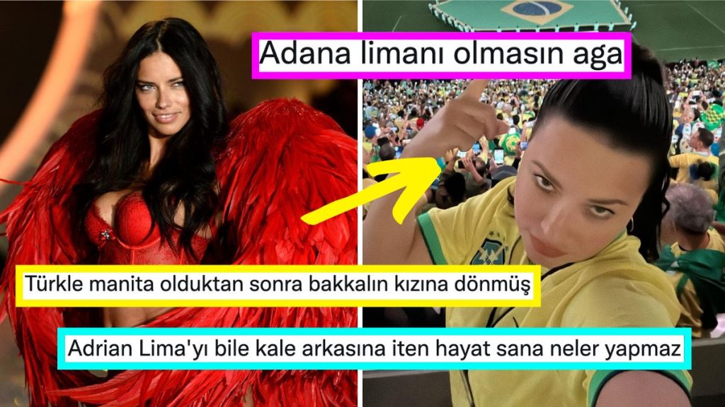 Katar Dünya Kupası’nda Kale Arkasında Brezilya Maçını İzleyen Adriana Lima Goygoycuların Diline Düştü!