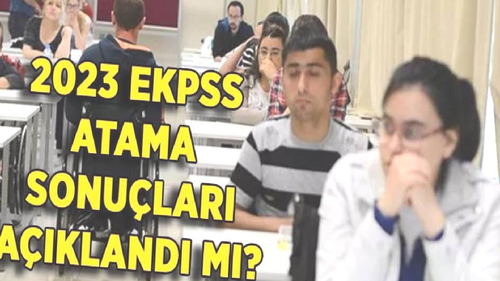 2023 EKPSS atama sonuçları | Engelli KPSS atama kura sonuçları açıklandı mı?