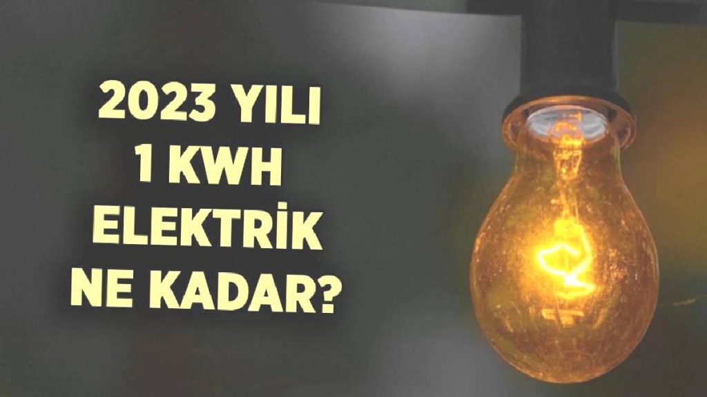 2023 yılı 1 kwh elektrik kaç TL? Evlerde 1 kilovat elektrik ne kadar?