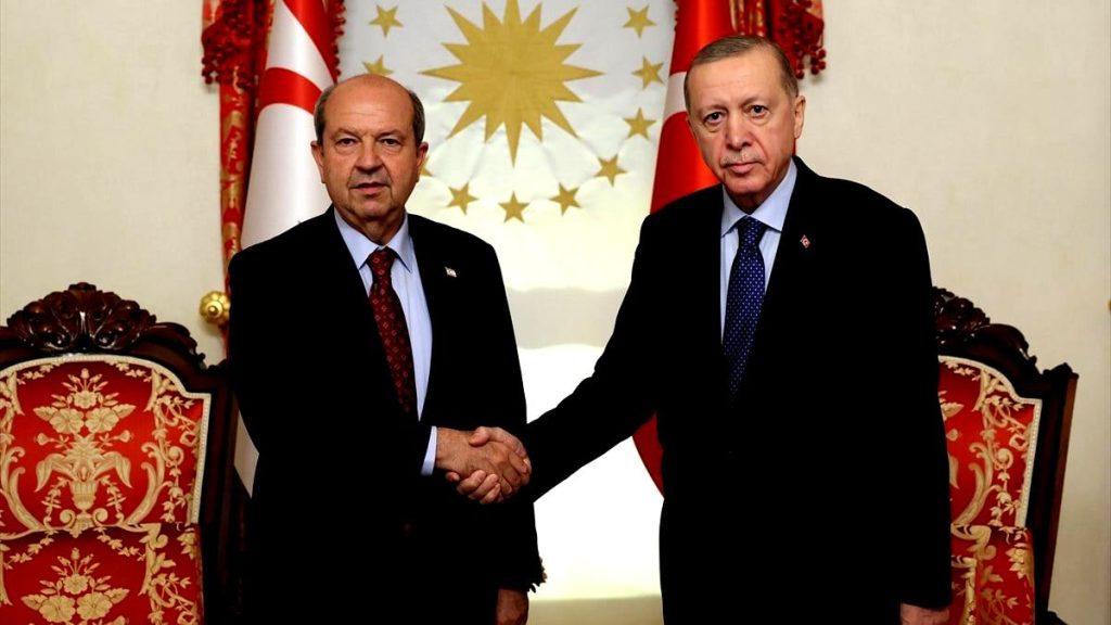 Cumhurbaşkanı Erdoğan, KKTC Cumhurbaşkanı Tatar’ı kabul etti