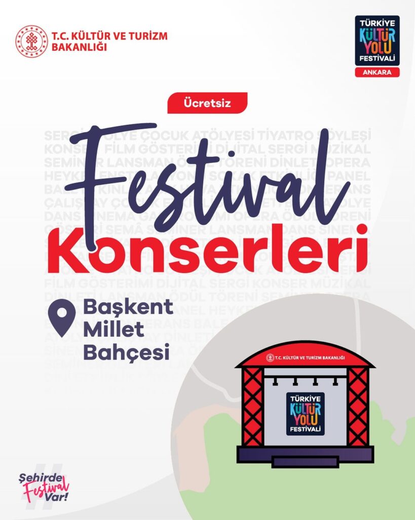 Başkent Millet Bahçesi’nde Ankara Kültür Yolu Festivali: 2024 Konser Programı