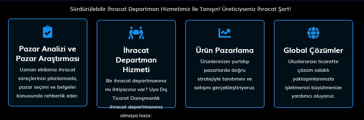 UYA DIŞ TİCARET İTHALAT İHRACAT PAZARLAMA DANIŞMANLIK